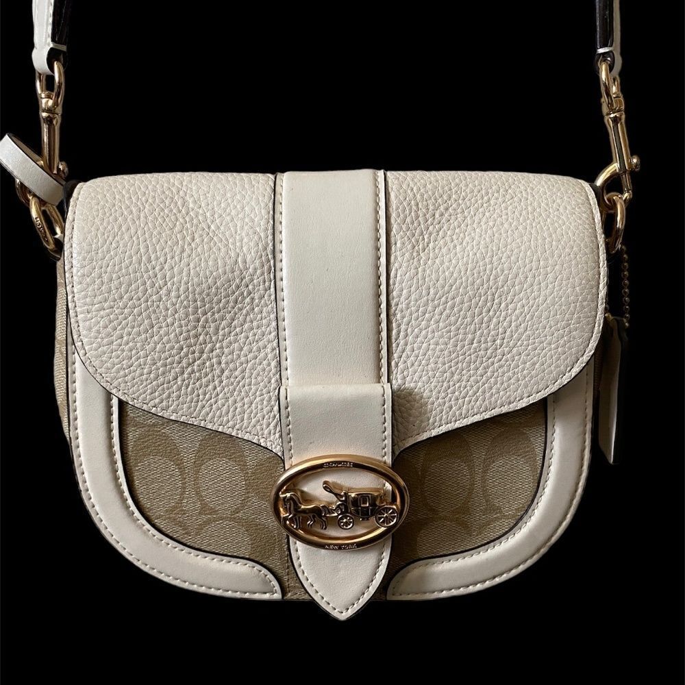LCoach saddle purse  